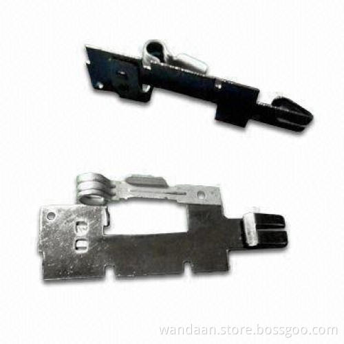 Stamped and Machined Splinter with Plated Finish, Made of Brass/Steel